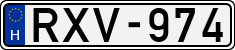 license plates of Hungary, Cars (1990)