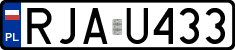 License plates of Poland, Regular car plates