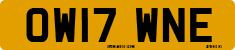 License plate of the United Kingdom, 2001 year system