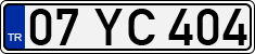 License plate of Turkey, Regular plates