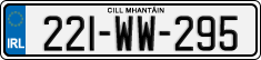 License plate of Ireland, Regular plates