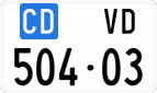 License plate of Switzerland, Diplomatic