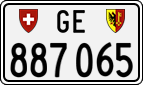 License plate of Switzerland, Cars