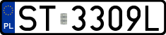 License plates of Poland, Regular car plates