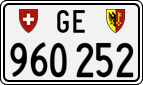 License plate of Switzerland, Cars