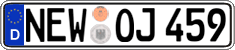 German license plate, Regular plates