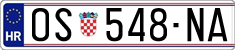 License plate of Croatia, Regular plates