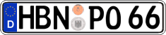 German license plate, Regular plates