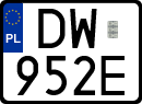 License plates of Poland, Special vehicles and motorcycles
