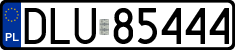 License plates of Poland, Regular car plates