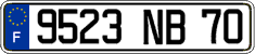 French license plate, FNI