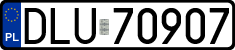 License plates of Poland, Regular car plates