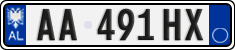 License plate of Albania, Cars (2011)