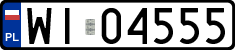 License plates of Poland, Regular car plates