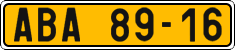 License plate of the Czech Republic, Commercial vehicles (1960)