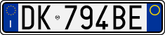 License plate of Italy, Cars (1994 year series)