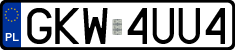 License plates of Poland, Regular car plates