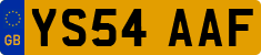 License plate of the United Kingdom, 2001 year system