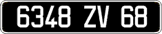French license plate, FNI