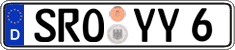 German license plate, Regular plates