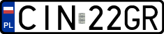 License plates of Poland, Regular car plates