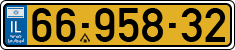 License plate of Israel, Regular plates
