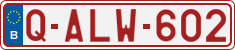 License plate of Belgium, Regular plates (2010)