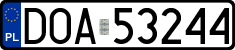 License plates of Poland, Regular car plates