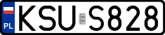 License plates of Poland, Regular car plates