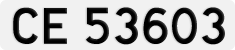 License plate of Norway, Cars