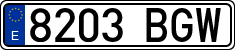 License plates of Spain, Ordinary (2000)