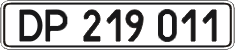 License plate Ukraine, Diplomatic