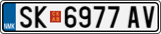 License plate of North Macedonia, Regular plates (2012)