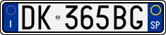License plate of Italy, Cars (1994 year series)