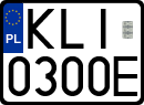 License plates of Poland, Regular car plates
