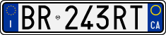 License plate of Italy, Cars (1994 year series)