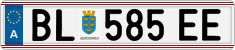 License plate of Austria, Regular plates