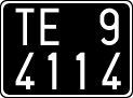 License plate of Italy, Cars (1927 year series)