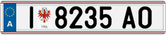License plate of Austria, Regular plates