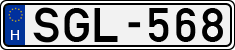 license plates of Hungary, Cars (1990)
