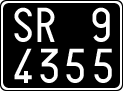 License plate of Italy, Cars (1927 year series)