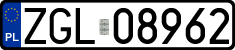License plates of Poland, Regular car plates