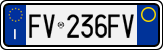 License plate of Italy, Cars (1994 year series)