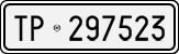 License plate of Italy, Cars (1927 year series)