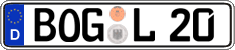 German license plate, Regular plates