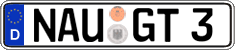 German license plate, Regular plates