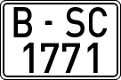 License plates of Spain, 1971 year series