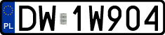 License plates of Poland, Regular car plates