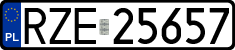 License plates of Poland, Regular car plates