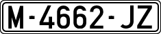 License plates of Spain, 1971 year series
